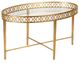 Wildwood Lamps Manor House Glass Top Cocktail Table with Antique Gold Leaf Base-0