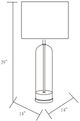 Surya Carthage Clear/Gold Table Lamp-4