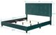 Legends Home Bridger Green Velvet Queen Upholstered Panel Bed-2