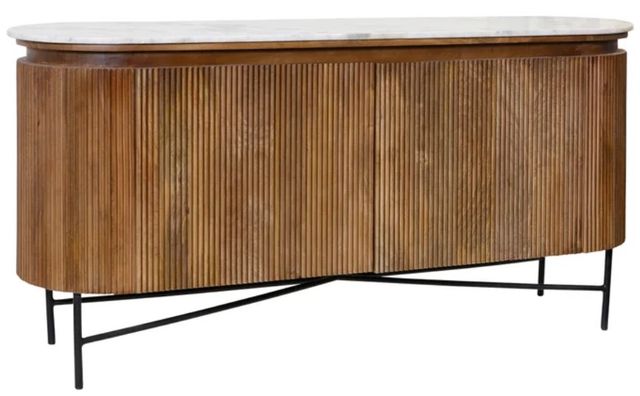 StyleCraft Natural Cedar Racetrack Sideboard-0