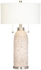 Crestview Collection Tristan Beige Twin Pull Chain Table Lamp-1
