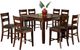 Furniture of America® Dickinson II 9-Piece Dark Cherry Counter Height Dinner Table Set-0