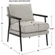 Uttermost® Sebastian Dark Bronze/Ivory Accent Chair-2