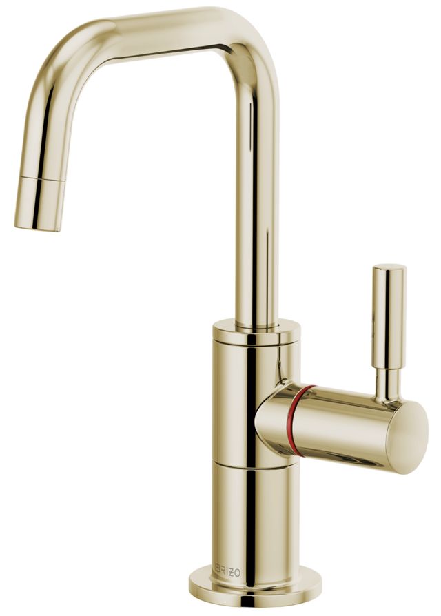 Brizo Odin® Brilliance® Polished Nickel Instant Hot Faucet with Square Spout-0
