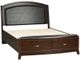 Liberty Furniture Avalon Dark Truffle Queen Storage Bed-0