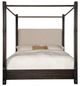 Hooker® Furniture Retreat Black Sand California King Upholstered Canopy Bed-2