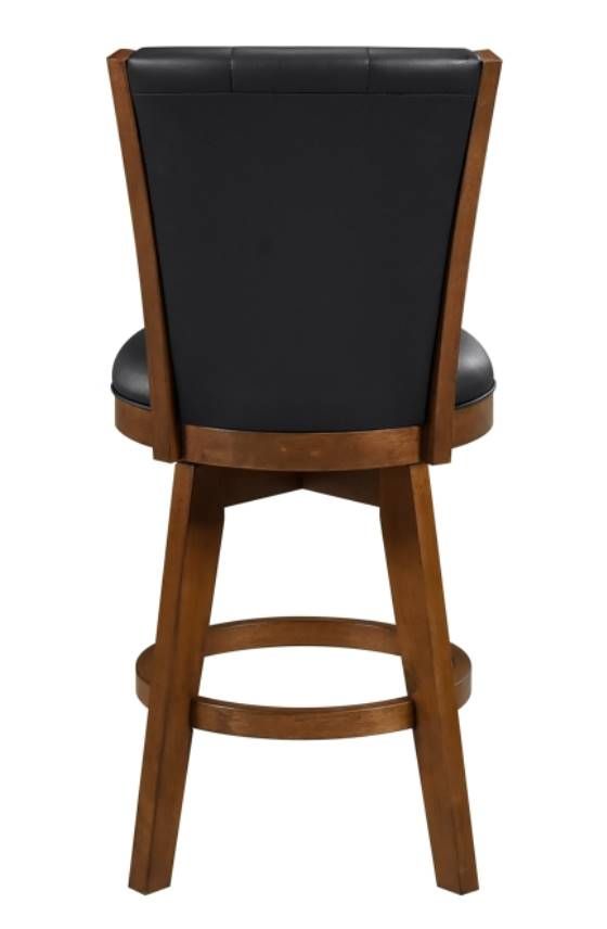Mazin Furniture Medford Black Swivel Counter Height Chair-1