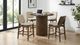 Coaster® Hamlyn 5-Piece Cream/Walnut Round Counter Dining Set-1