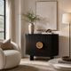 Crestview Paloma Black 2-Door Cabinet-1