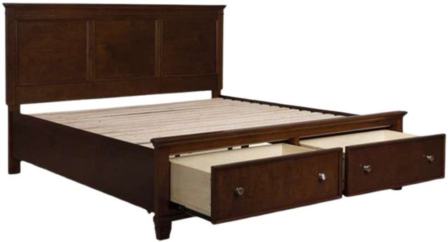 Signature Design by Ashley® Danabrin Brown California King Panel Storage Bed-3