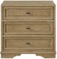 Bernards Tarrington Cashew 3-Drawer Nightstand-2