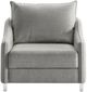 Luonto Furniture Ethos Chrome Cot Sleeper Chair-3