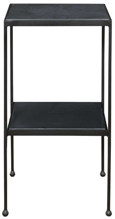 Uttermost® Sherwood Matte Black Accent Table-3