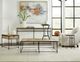 Hooker® Furniture St. Armand Light Natural End Table with Antique Bronze Base-1