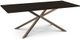 Amisco Customizable Asterisk Birch 83.5" Rectangular Table with Metal Stand-0