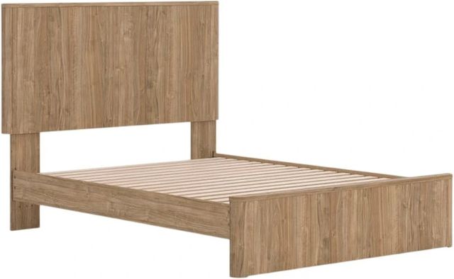 Signature Design by Ashley® Dovander Warm Natural Brown Queen Panel Platform Bed-1