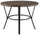Homelegance® Crowley Brown Counter Height Table with Black Base-2
