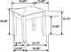 Coaster® Felicity Glossy White/Metallic Vanity Stool-2