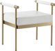 TOV Furniture Diva White Vegan Leather Bench-0