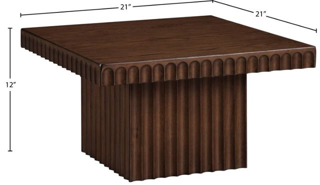 Meridian Furniture Spencer Brown 12" Coffee Table-4