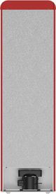 FORNO® Storico Alta Qualita 22" 9 Cu. Ft. Red Retro Counter Depth Bottom Freezer Refrigerator with Silver Handle-5