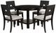 Powell® Ingram 5-Piece Black/Gray Dining Set-0