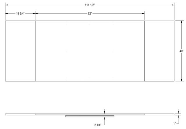Amisco Customizable Amos 113" Rectangular Dining Table-3