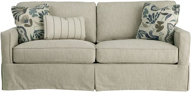 Craftmaster® Customizable Soft Haven 2 Over 2 Sofa with Slipcover-2