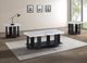 Crown Mark Ashton 3-Piece White Occasional Table Set with Black Base-1