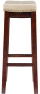 Linon Claridge Beige/Dark Brown Bar Stool-4