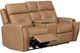 Flexsteel® Felix Toasted Almond Leather Power Reclining Loveseat with Console, Power Headrest and Lumbar-4