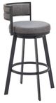Zuo® Modern Gimsby Black/Gray Barstool-0
