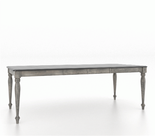 Canadel Customizable Gourmet 92" VA Base Dining Table with Two Removable Leaf's-2