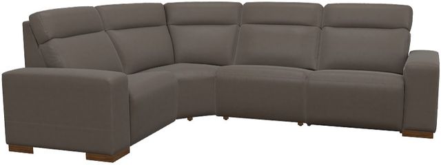 La-Z-Boy® Acadia Shitake Leather Power Reclining Sectional with Custom Layout Options-0