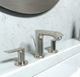 Hansgrohe Metris Brushed Nickel 1.2 GPM Widespread Faucet with Pop-Up Drain-1