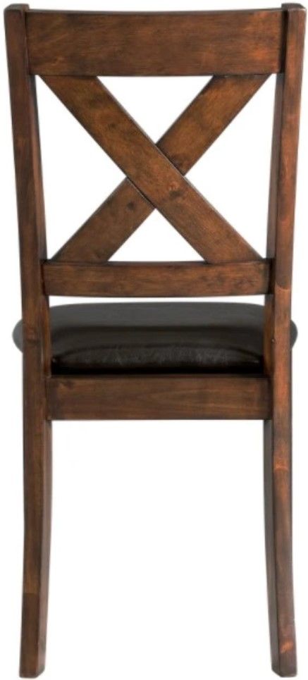 Elements International Alex Espresso Dining Side Chair-3