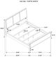 Coaster® Arini Black/Cream California King Upholstered Panel Bed -3