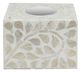 A & B Home Gray/White Rectangular Tissue Box-2