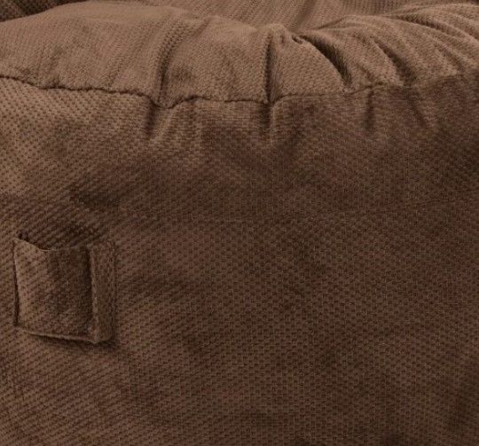 CordaRoy's® Nest Espresso Chenille Queen Adult Bean Bag Chair-1
