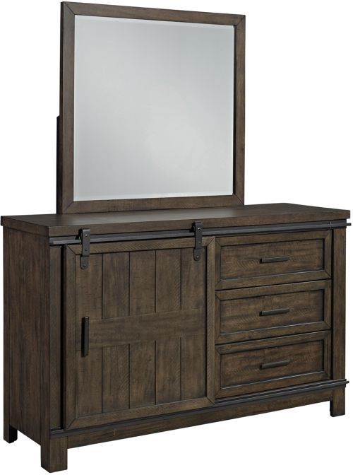 Liberty Furniture Thornwood Hills 3-Piece Rock Beaten Brown Youth Full Panel Bedroom Set-3