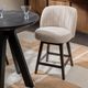 Classic Home Della Sandy Cream Swivel Counter Stool-1