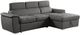 Mazin Furniture Ferriday 2-Piece Gray Right-Arm Facing Pullout Sleeper Sectional and Chaise with Hidden Storage-3