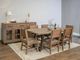 International Furniture Direct Natural Parota Brown Dining Side Chair-1
