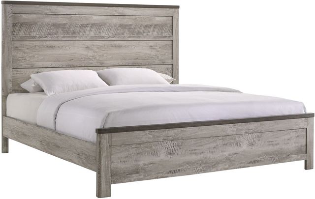 Elements International Millers Cove Gray King Panel Bed-0