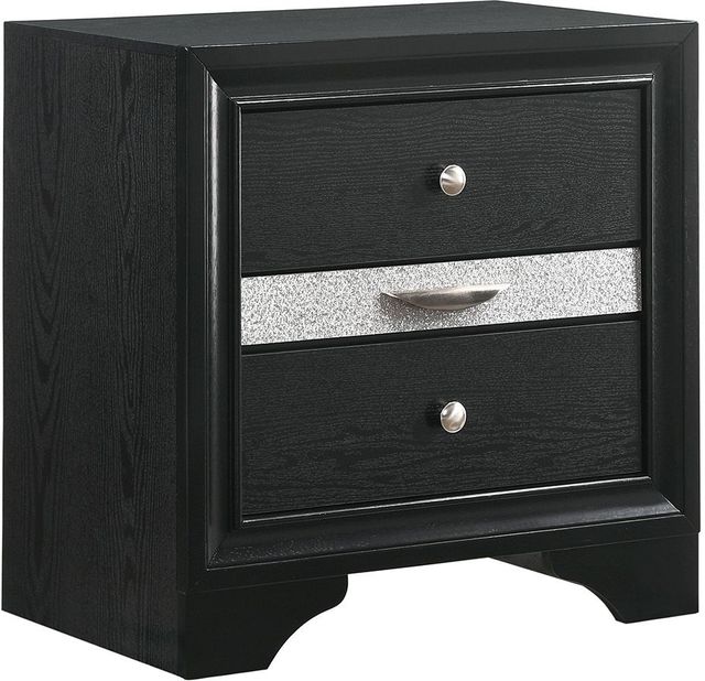 Crown Mark Regata Black Nightstand-0
