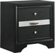 Crown Mark Regata Black Nightstand-0