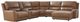 Signature Design by Ashley® Silverbrooke 6-Piece Caramel Right-Arm Facing Power Reclining Sectional and Chaise-0