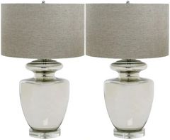 Decor-Rest® Furniture LTD Mercury 2-Piece Polished Mercury Table Lamp Set