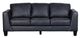 Porter International Designs Lucca Dark Gray Leather Loveseat -1