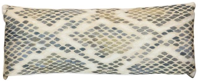 Stylecraft Norman Wyatt Home Beige/Blue Lumbar Pillow-0